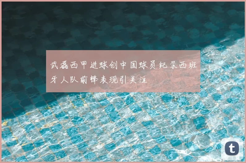 武磊西甲进球创中国球员纪录西班牙人队前锋表现引关注